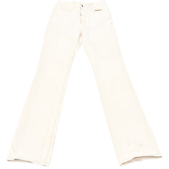 Imogene and Willie Sophie Straight Leg Cream Denim Jeans Size 30 - Picture 2 of 9
